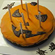 jack-o-lantern cake